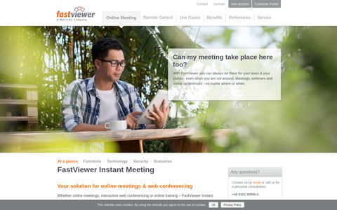 Online meetings with Instant Meeting · Try it now ... - FastViewer