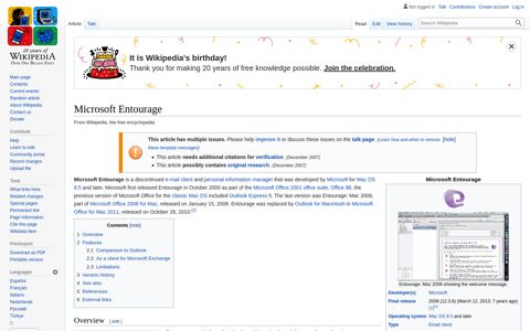 Microsoft Entourage - Wikipedia
