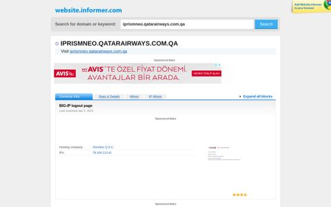 iprismneo.qatarairways.com.qa at WI. BIG-IP logout page
