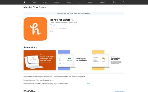 ‎Honey for Safari on the Mac App Store