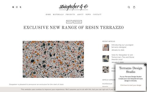 Exclusive new range of resin terrazzo | Diespeker & Co