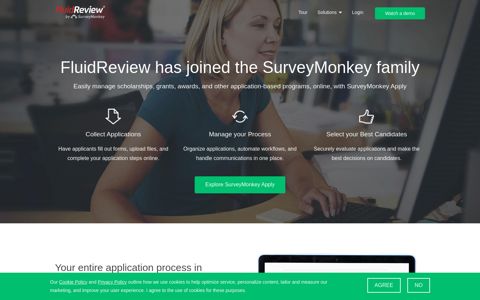 Online Application System - FluidReview by SurveyMonkey