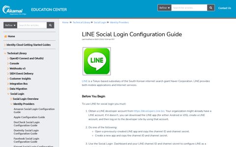LINE Social Login Configuration Guide | Akamai Identity ...