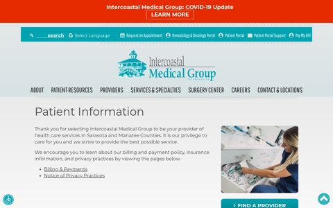Patient Information | Intercoastal Medical Group