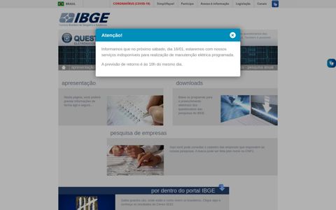 IBGE | Questionários Eletrônicos