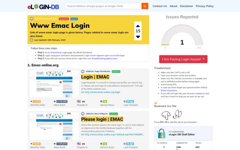 Www Emac Login - Find Login Page of Any Site within Seconds!