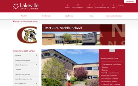 Home - McGuire Middle School - Lakeville Area Public Schools