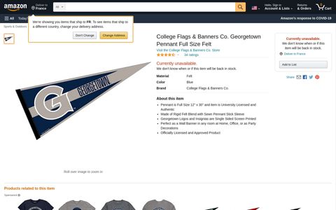College Flags & Banners Co. Georgetown ... - Amazon.com
