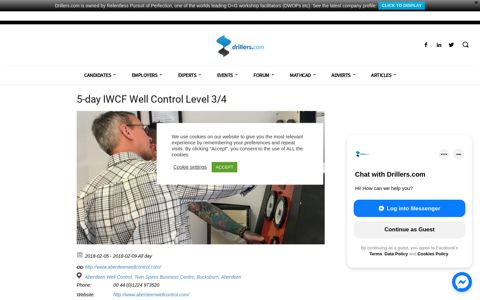 5-day IWCF Well Control Level 3/4 - Drillers