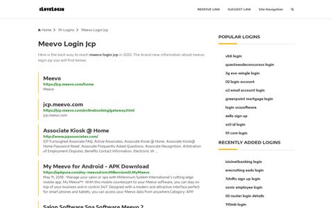 Meevo Login Jcp ❤️ One Click Access