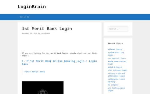 1st merit bank login - LoginBrain