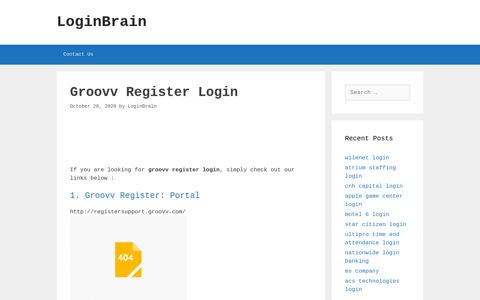 Groovv Register - Groovv Register: Portal - LoginBrain