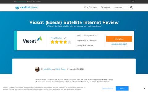 Viasat Satellite Internet Review 2020 | SatelliteInternet.com