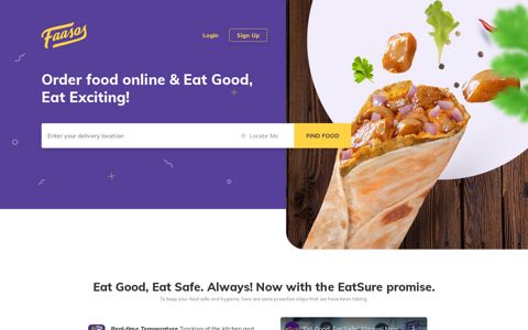Order Food Online from Faasos | Zero Contact Delivery