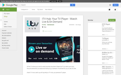 ITV Hub: Your TV Player - Watch Live & On Demand - Apps on ...
