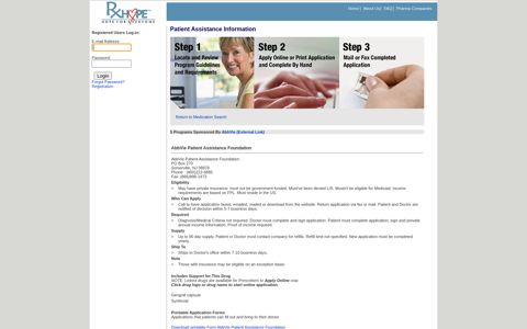 AbbVie - Patient Assistance Information