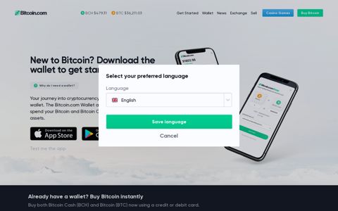 Bitcoin.com | Buy BTC & BCH | News, prices, mining & wallet
