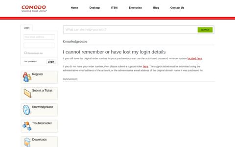 I cannot remember or have lost my login details - Powered by ...