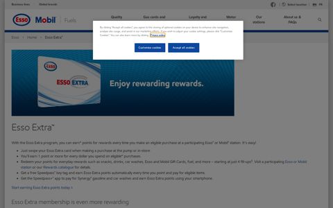 Gas Points, Rewards, and Discounts | Esso and Mobil