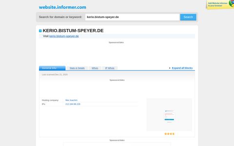 Kerio.bistum-speyer.de - Website Informer