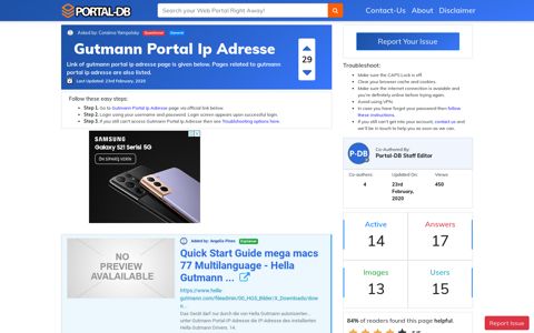 Gutmann Portal Ip Adresse - Portal-DB.live