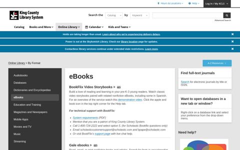 eBooks - King County Library System