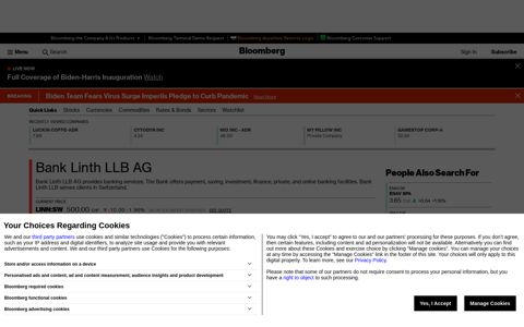 Bank Linth LLB AG - Company Profile and News - Bloomberg ...