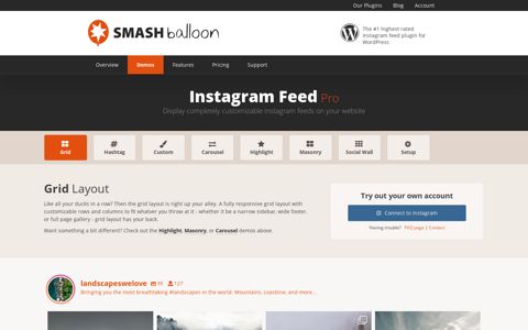 Instagram Feed Pro Demo - Smash Balloon