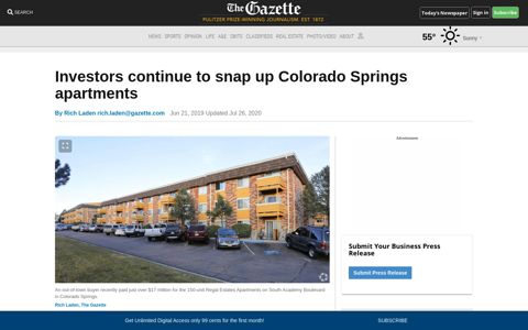 Investors continue to snap up Colorado Springs apartments ...