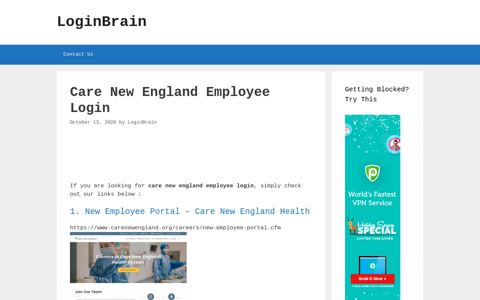 care new england employee login - LoginBrain