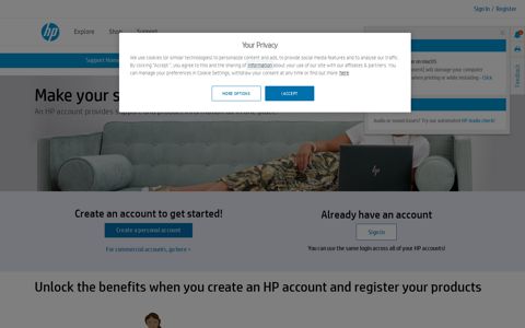 Login to your HP Account | HP® Support