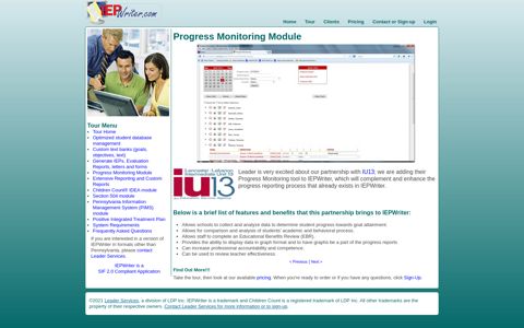 web-based Individualized Education Program (IEP) - IEPWriter