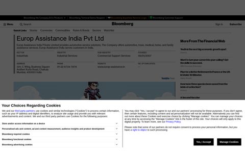 Europ Assistance India Pvt Ltd - Company Profile and News ...