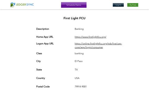 First Light FCU - Ledgersync