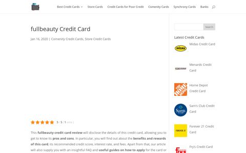 fullbeauty Credit Card Review 2020 [Login and Payment]