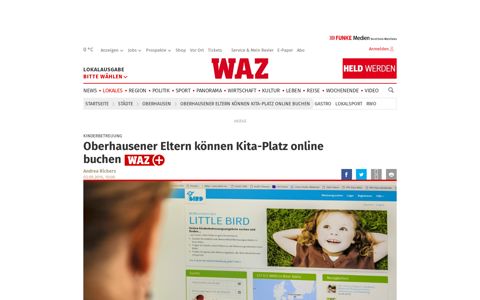 Oberhausener Eltern können Kita-Platz online buchen - waz.de