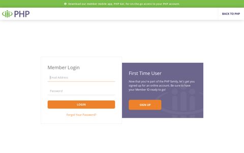 PHP Member Portal: Login