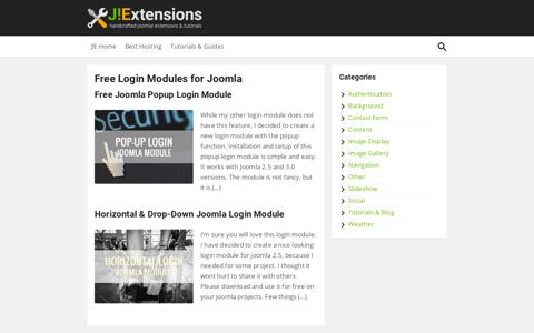 Free Login Modules for Joomla - Joomla's extension