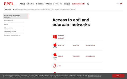 Access to epfl and eduroam networks ‒ Services and ...