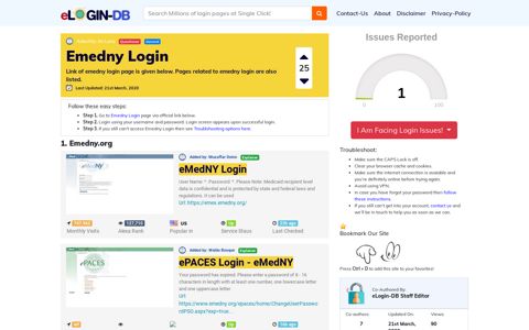 Emedny Login - Find Login Page of Any Site within Seconds!