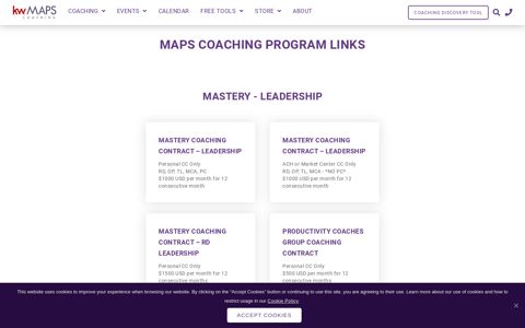 MAPS Coaching Program Links | KW MAPS Coaching