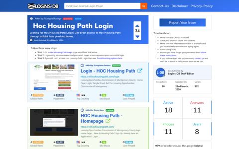 Hoc Housing Path Login - Logins-DB
