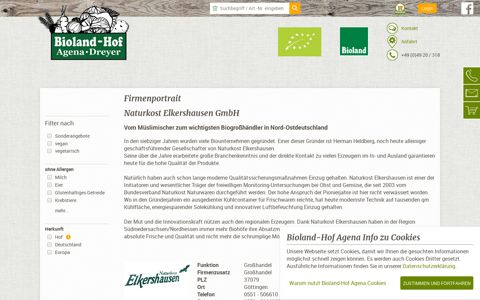 Naturkost Elkershausen GmbH - Bioland-Hof Agena