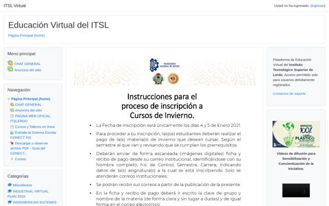 Educación Virtual del ITSL