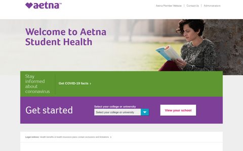 Aetna Student Health: Home