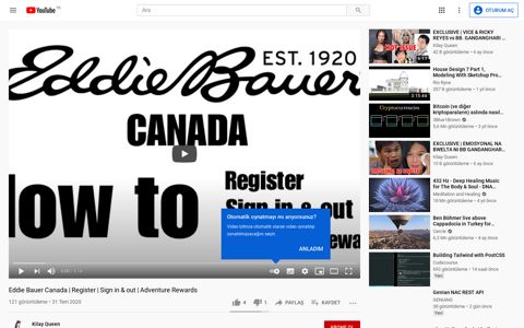Eddie Bauer Canada | Register | Sign in & out ... - YouTube