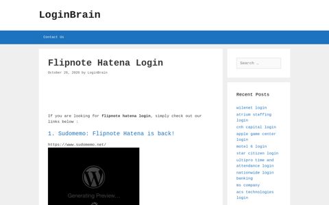 flipnote hatena login - LoginBrain