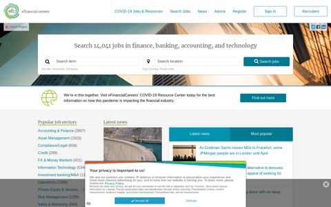 eFinancialCareers: Find Your Next Finance Job