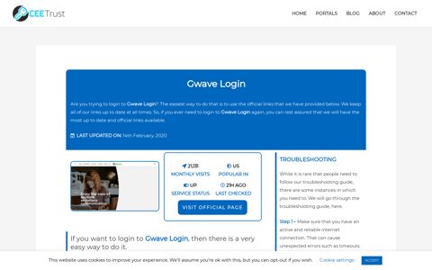 Gwave Login - Find Official Portal - CEE Trust