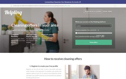 Find domestic cleaning jobs near you | Helpling